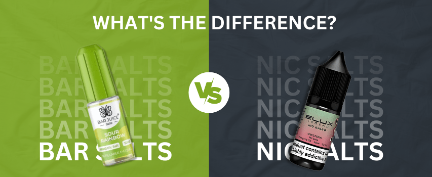 Bar Salts V/S Nicotine Salts: What's the Difference? Eliquid Base Bar Salts V/S Nicotine Salts: What's the Difference? Eliquid Base