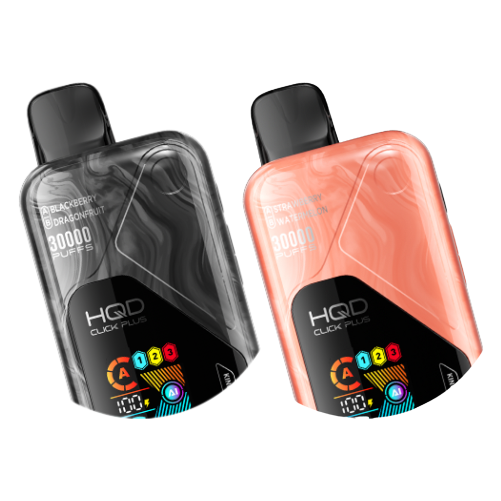 HQD Click Plus 30k Puffs Prefilled Vape Kit - Just at 9.99 Eliquid Base HQD Click Plus 30k Puffs Prefilled Vape Kit - Just at 9.99 Eliquid Base