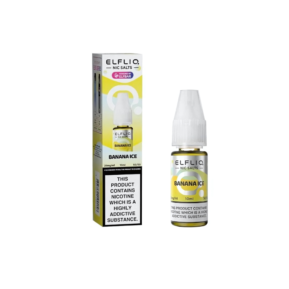 Banana Ice Elf Bar Elf Liq Nic Salt 10ml - 5 for 10 Eliquid Base Banana Ice Elf Bar Elf Liq Nic Salt 10ml - 5 for 10 Eliquid Base