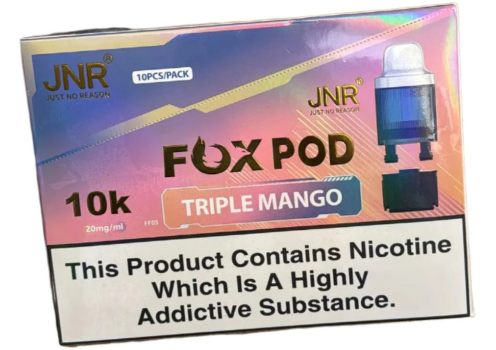 JNR Fox 10k Prefilled Refill Pods | 4.99 or Any 3 For 13 Eliquid Base JNR Fox 10k Prefilled Refill Pods | 4.99 or Any 3 For 13 Eliquid Base