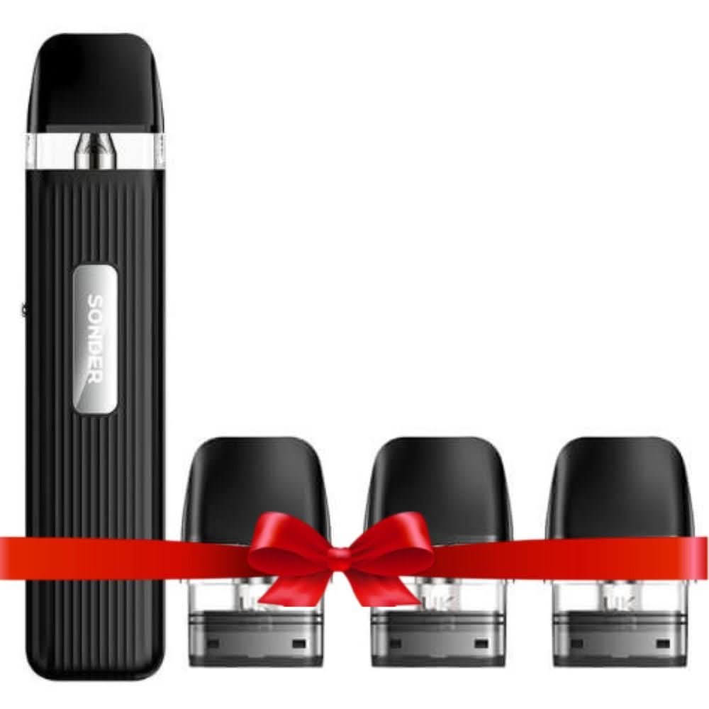 Geekvape Sonder Q Pod Kit + 3XGeekvape Q Replacement Pods Eliquid Base Geekvape Sonder Q Pod Kit + 3XGeekvape Q Replacement Pods Eliquid Base
