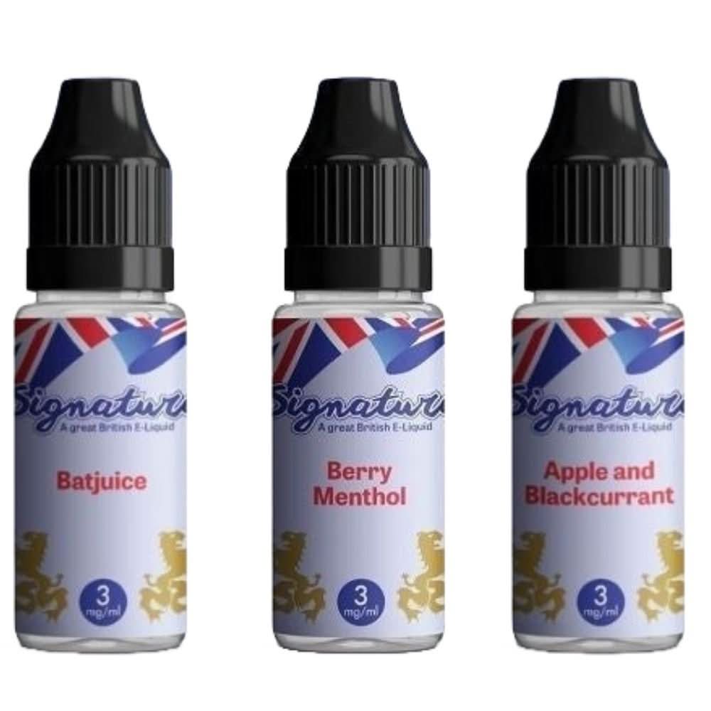 Signature 10ml E-Liquid - Pack of 10 | Just at 19.99 Eliquid Base Signature 10ml E-Liquid - Pack of 10 | Just at 19.99 Eliquid Base