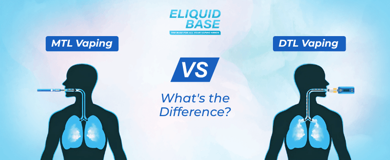 MTL vs DTL Vaping: What's the Difference? - Eliquid Base