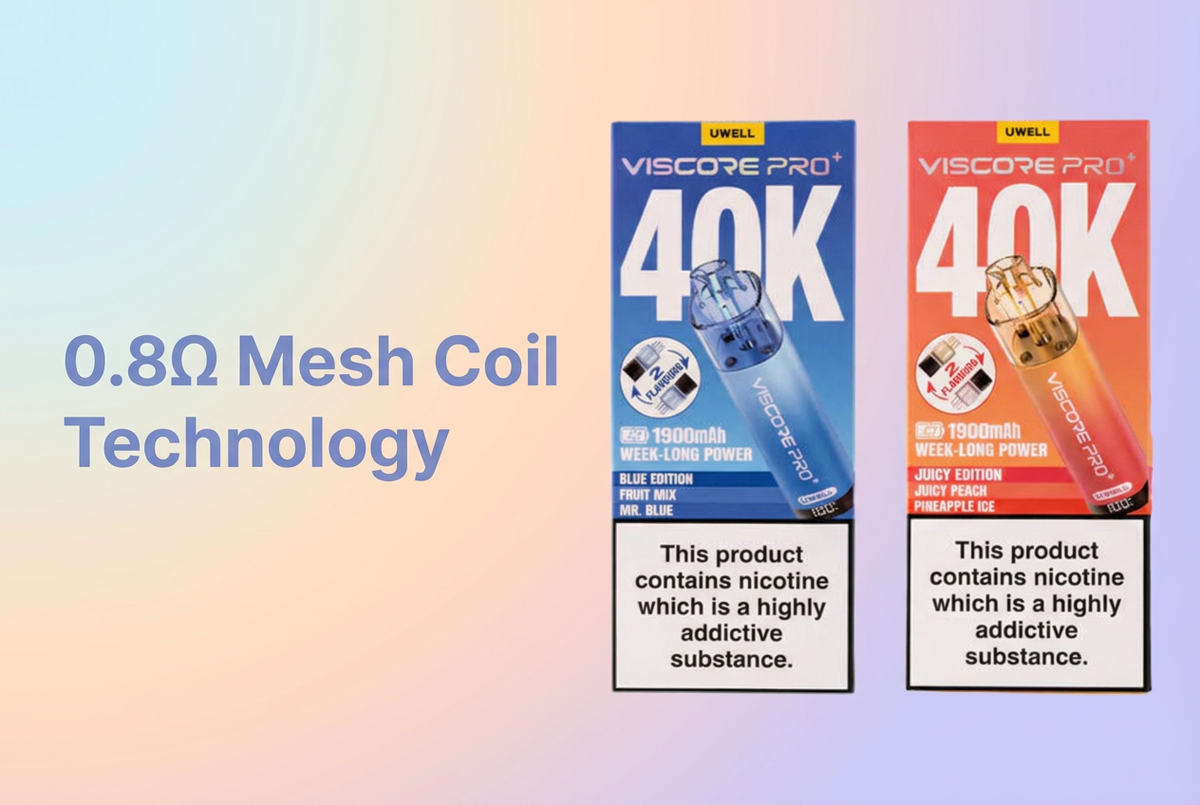 0.8Ω Mesh Coil Technology