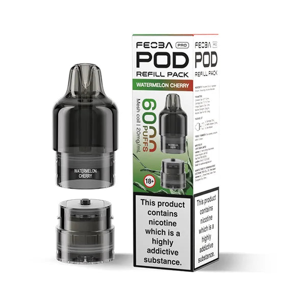 FEOBA Bar Pro 6000 Prefilled Pod in Watermelon Cherry fruity sweet flavour.