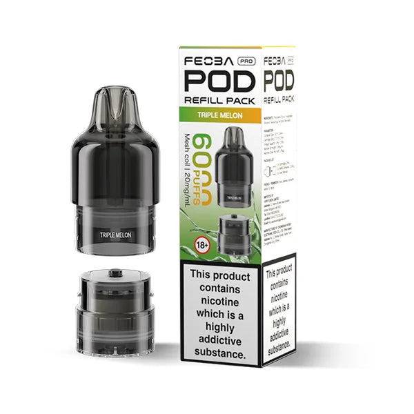 FEOBA Bar Pro 6000 Prefilled Pod in Triple Melon juicy melon blend.