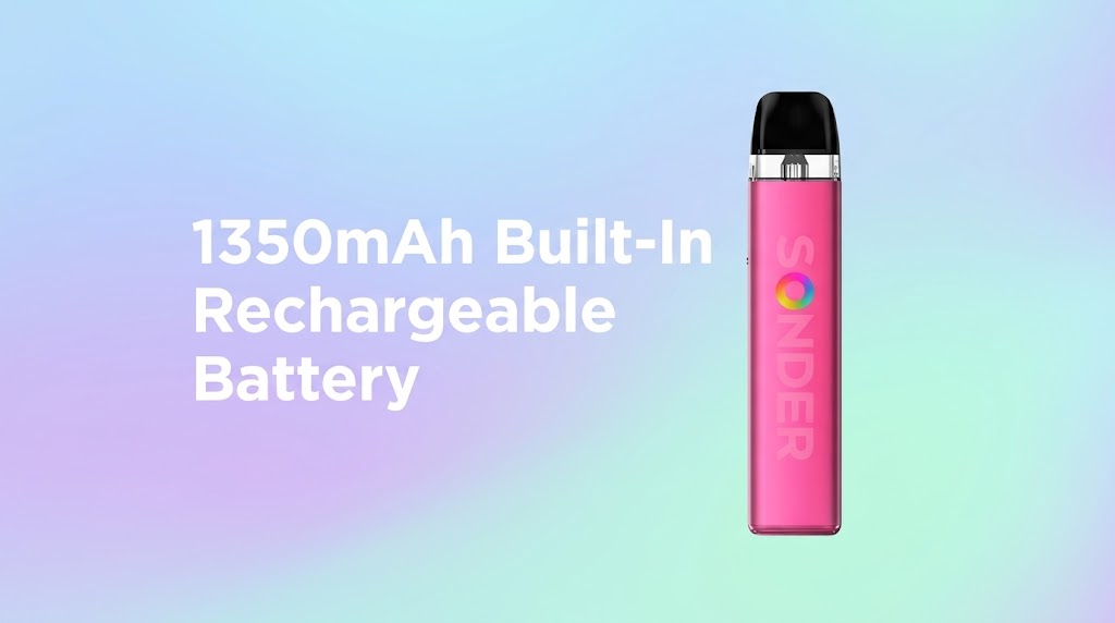 1350mAh Built-In Rechargeable Battery