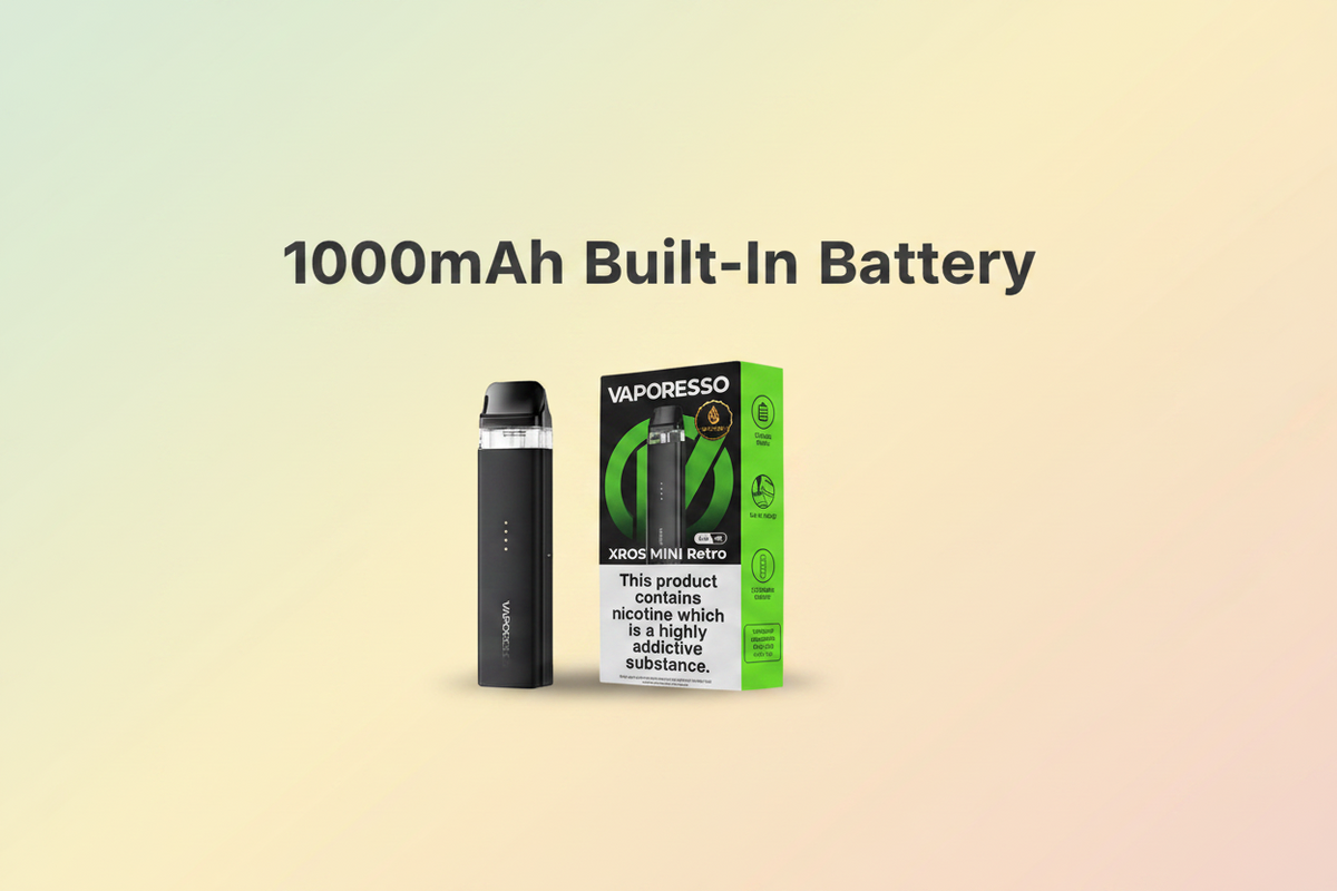 1000mAh Built-In Battery