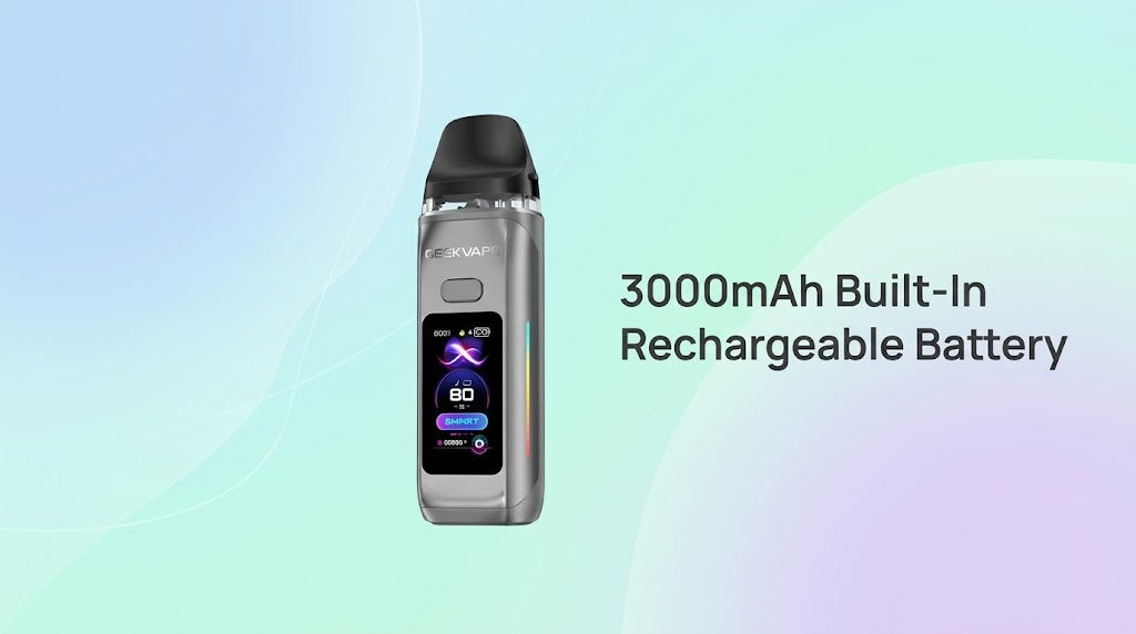 3000mAh Built-In Rechargeable Battery