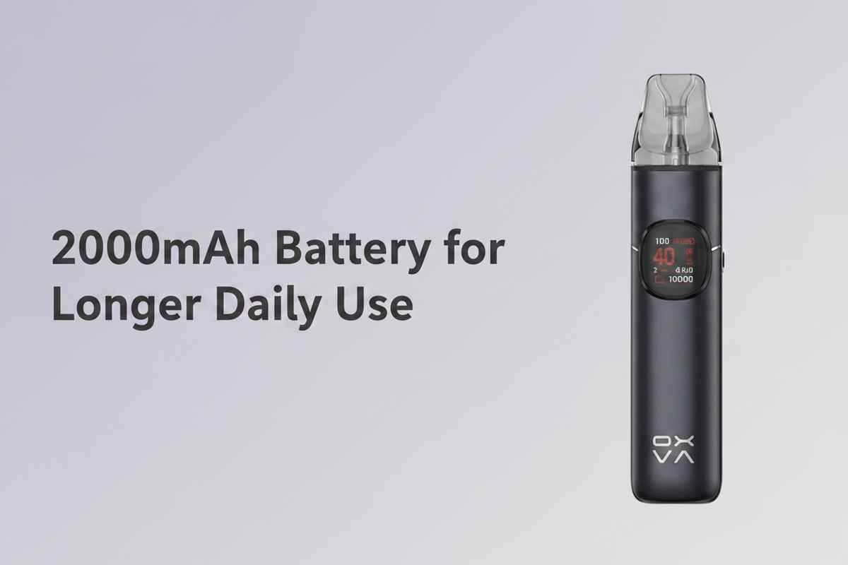 2000mAh Battery for Longer Daily Use