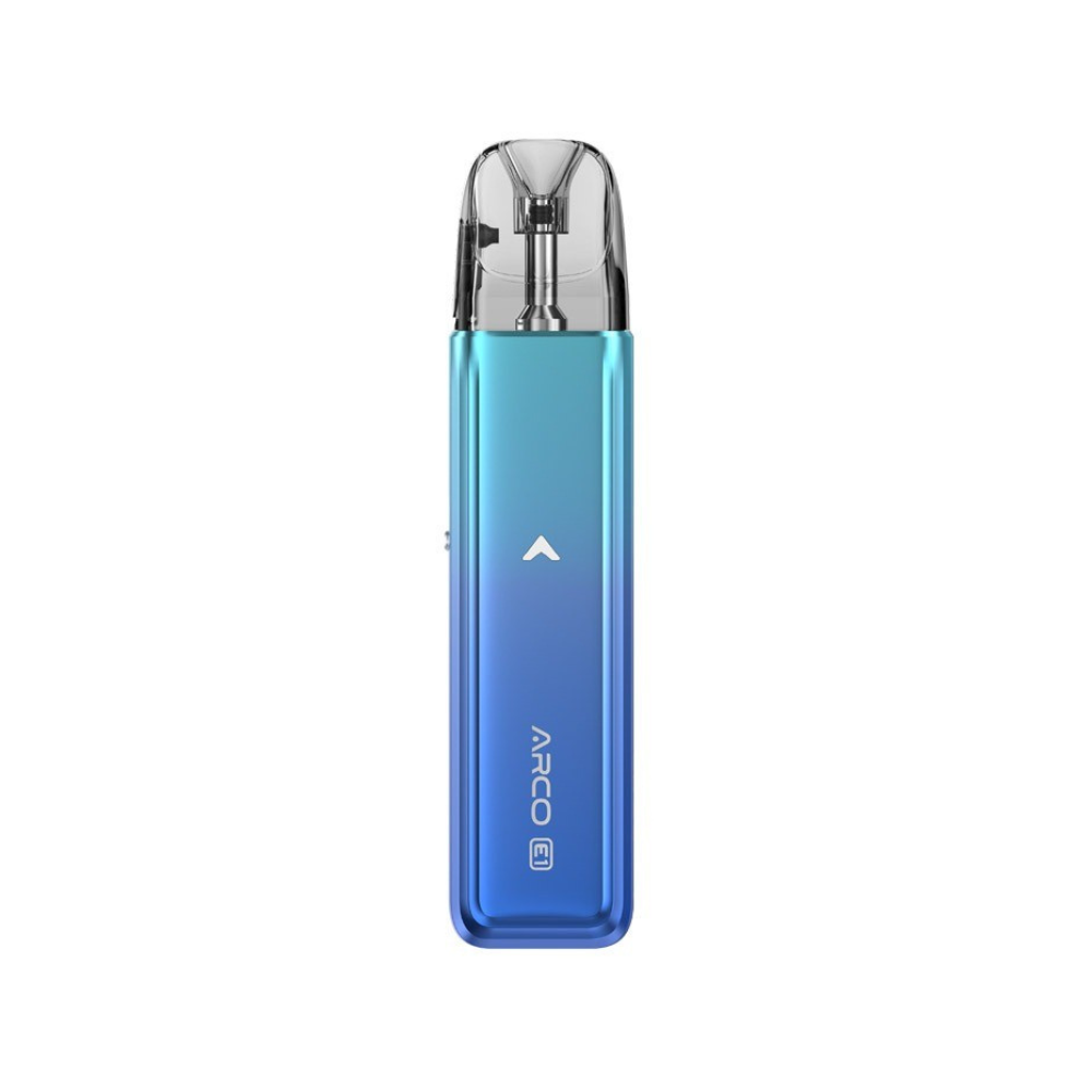 Smok Arco E1 Vape Pod Kit in Blue Cyan colour for a stylish vaping look.