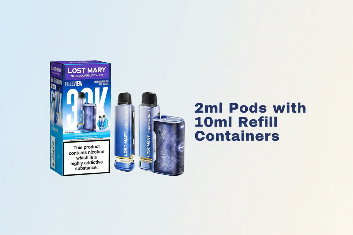 2ml Pods with 10ml Refill Containers