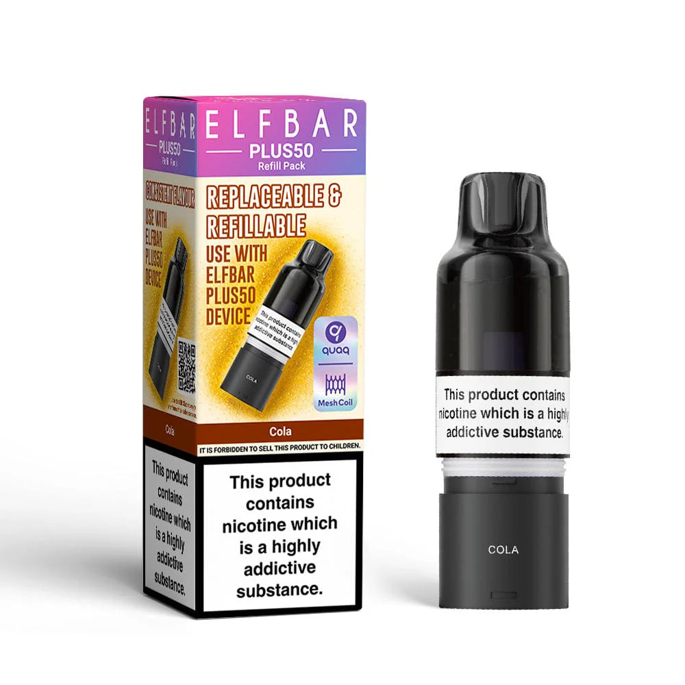 ELFBAR Plus 50 Refill Pods | All Flavours | Just at 5.99  Eliquid Base