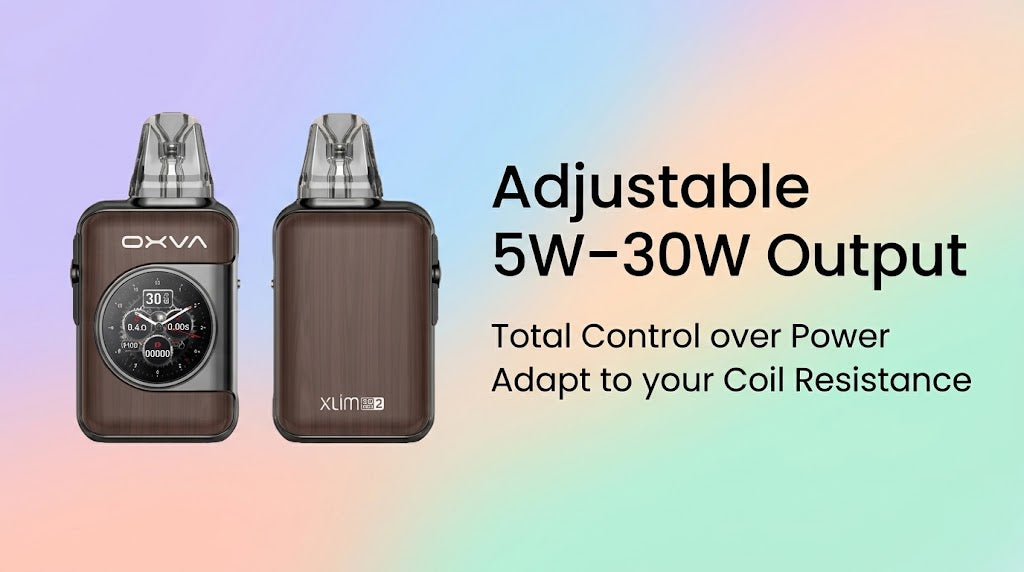 Adjustable 5W–30W Output