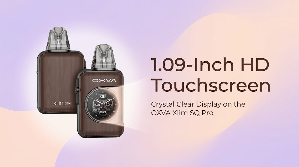 1.09-Inch HD Touchscreen