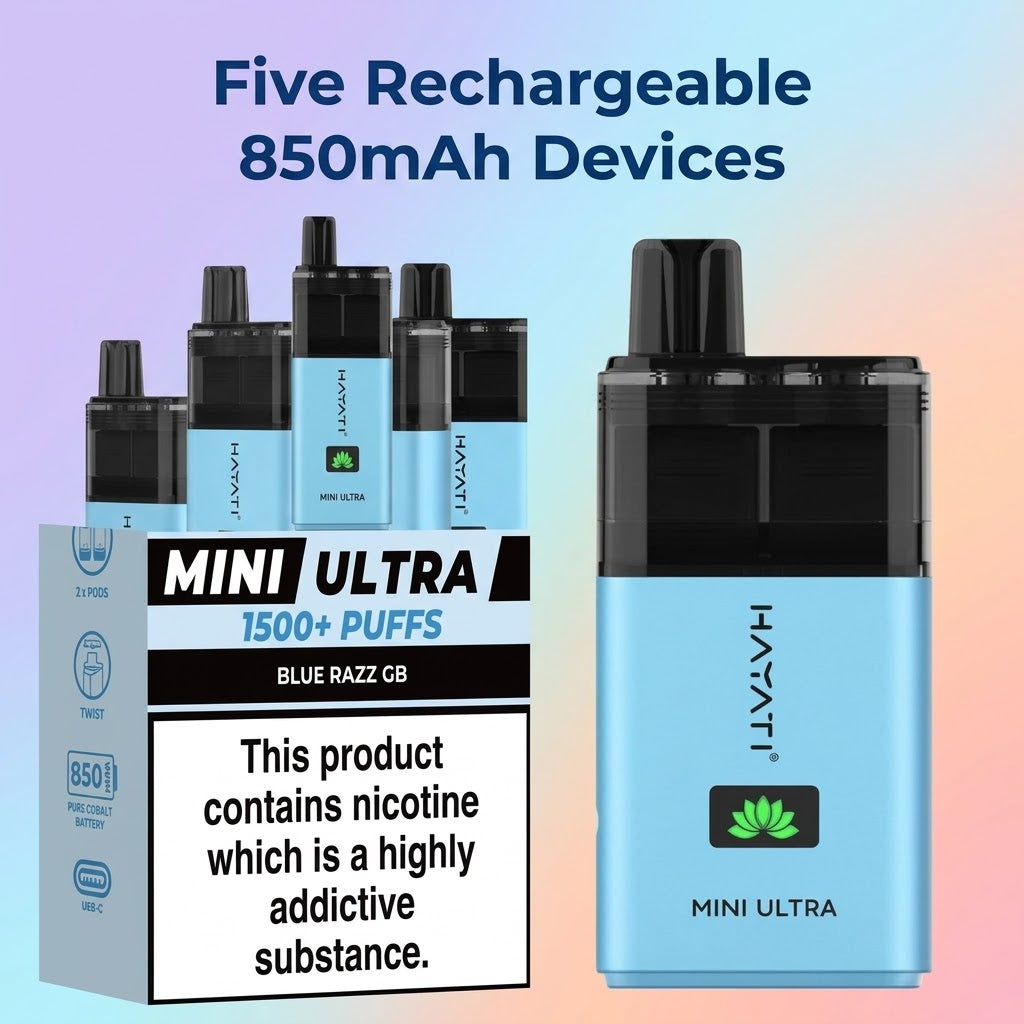 Five Rechargeable 850mAh Devices