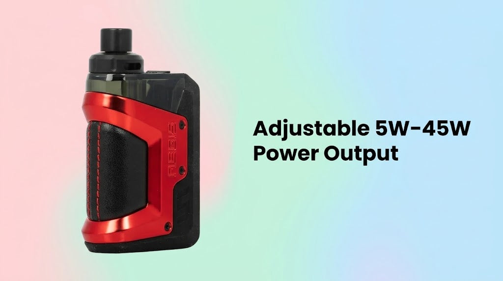 Adjustable 5W–45W Power Output