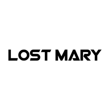 LOST MARY black text logo on white background