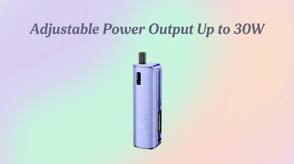 Adjustable Power Output Up to 30W