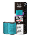 Al Fakher Crown Bar Blackcurrant Ice vape pods packaging with blue pods and black box.
