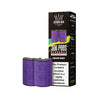 Purple vape pods with a black box labeled 'Crown Bar by Al Fardous' on a white background.