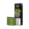 Two green vape pods with a black box labeled 'Crown Bar' on a white background.