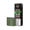 Al Farmer Crown Bar vape pods packaging with two green pods on a white background