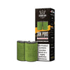 Crown Bar vape pods packaging with green pods and black box on a white background