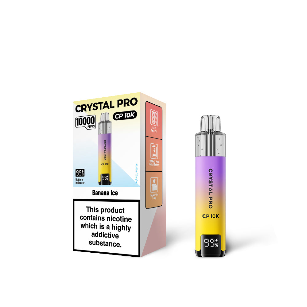 Crystal Pro CP 10000 Disposable Vape -BananaIcee