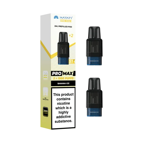 Hayati Pro Max S1 1000+ Prefilled Pods - Pack of 2