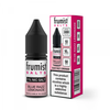 Frumist Salts Blue Razz Lemonade vape juice bottle and packaging on a white background