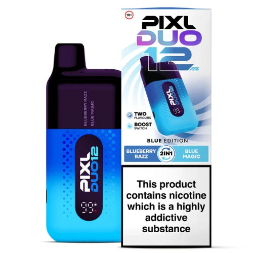 PIXL Duo 12 Disposable Vape – 6000 Puffs, Blue Edition
