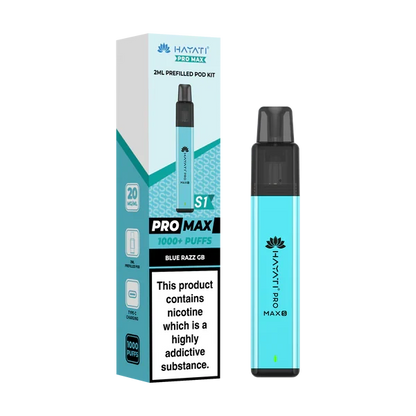 Hayati Pro Max S1 1000+ Puff Pre-Filled Pod Kit - £3.99 or 3 for £10