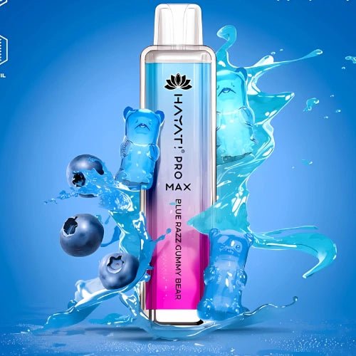 Hayati-The Crystal Pro Max 4000 Disposable Vape Device  Pack Of 5, Blue Razz Gummy Bear