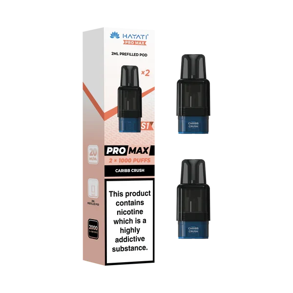 Hayati Pro Max S1 1000+ Prefilled Pods - Pack of 2