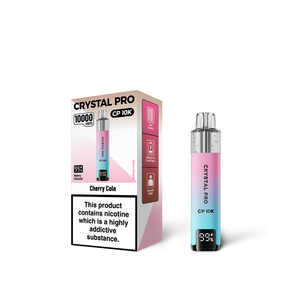 Crystal Pro CP 10000 Disposable Vape - Eliquid Base - CherryCola