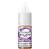 Bottle of Enjoy Ultra berry and grape e-liquid on a white background