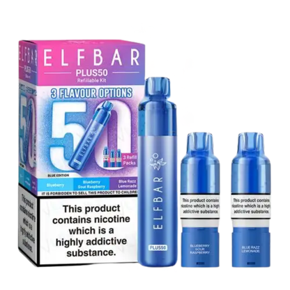 Elfbar Plus 50 Prefilled Pod Kit | All Flavors | Just 11.99  Eliquid Base