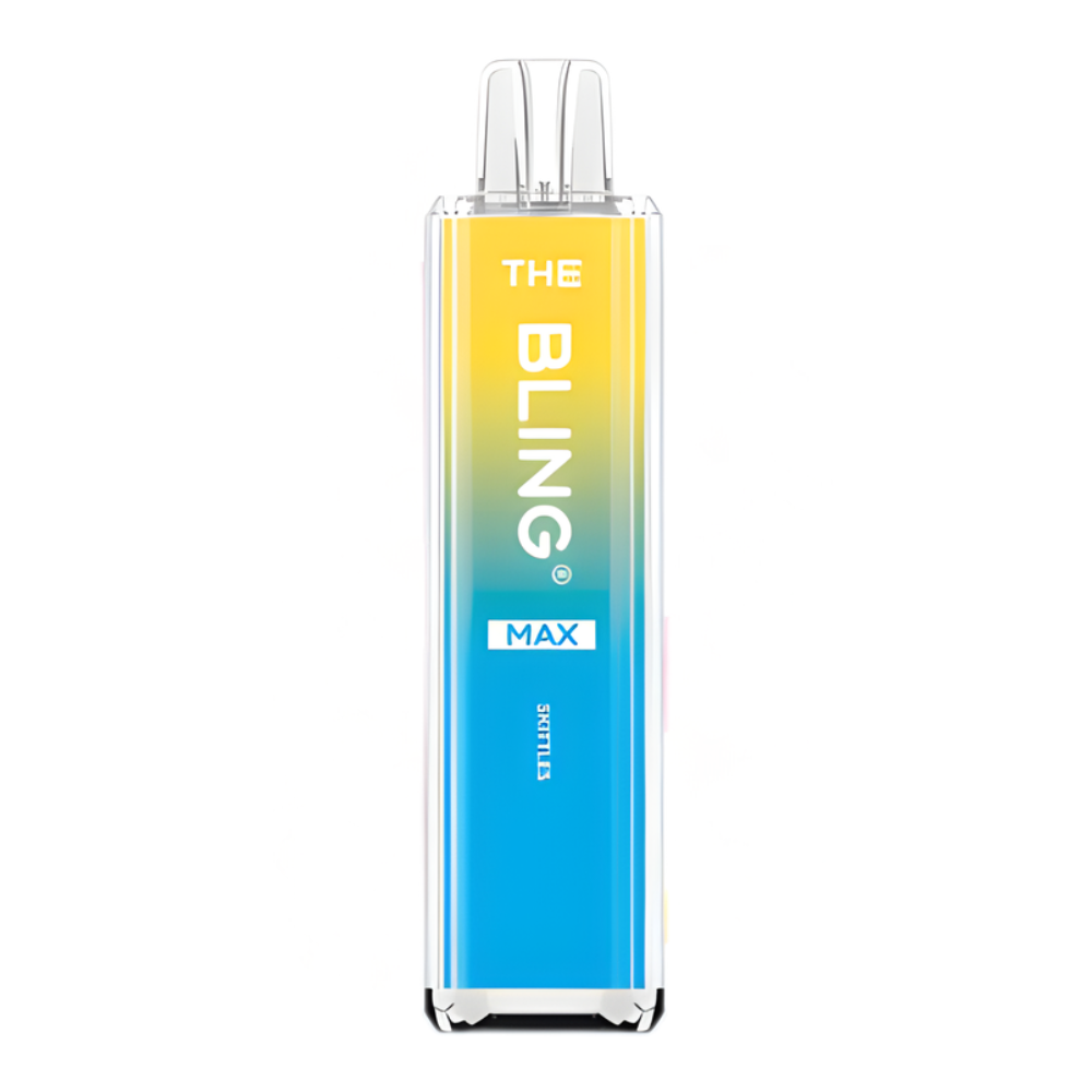 Gradient-colored device with 'The Bling' branding on a white background