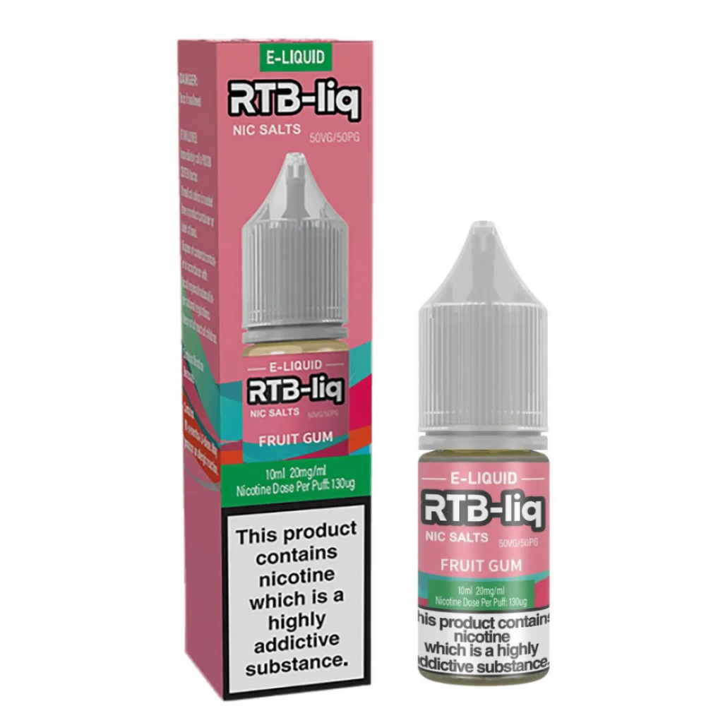 RTB-liq e-liquid bottle and packaging on a white background