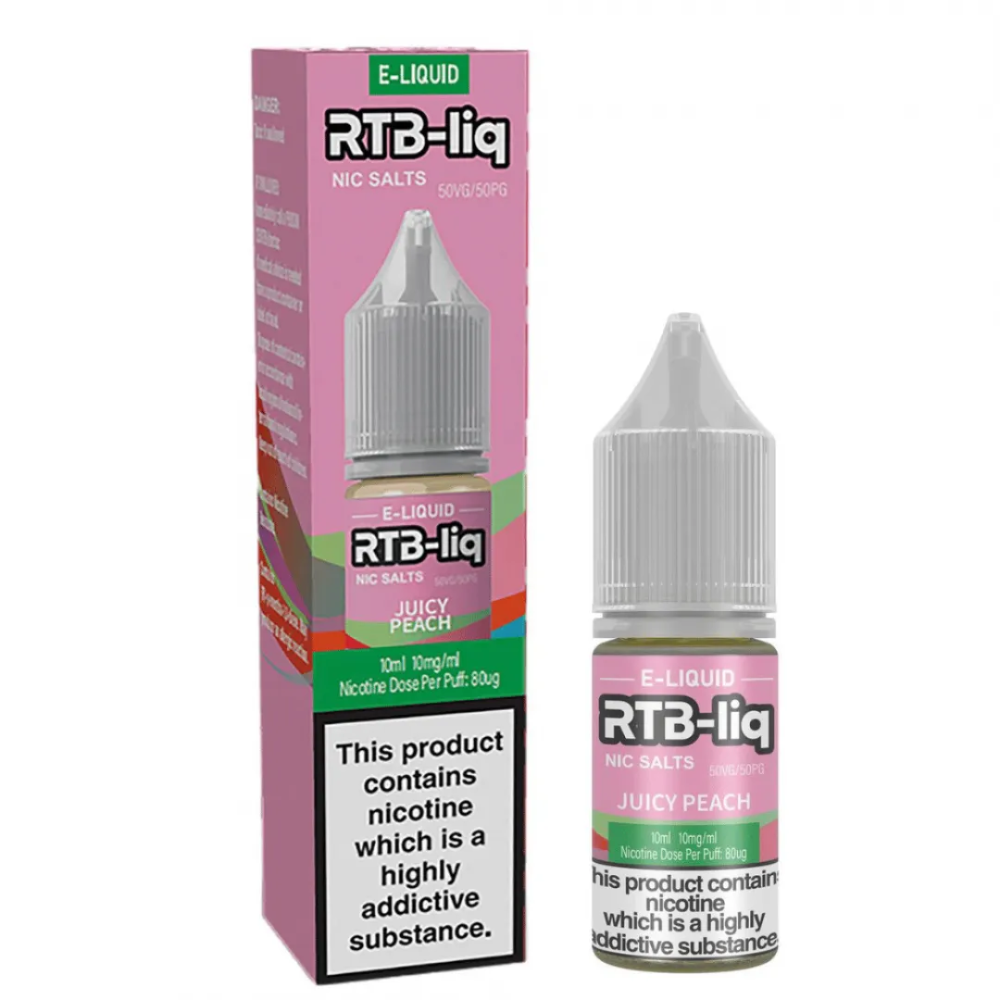RTB-liq e-liquid bottle and packaging on a white background