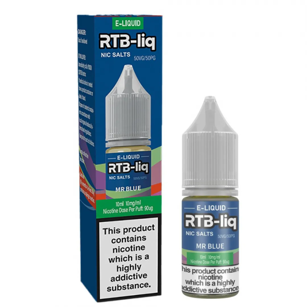 RTB-liq e-liquid bottle and packaging on a white background