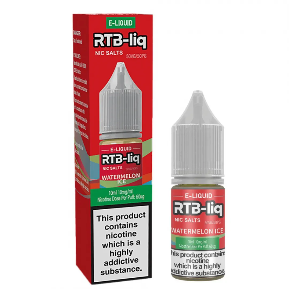 RTB-liq e-liquid bottle and packaging on a white background