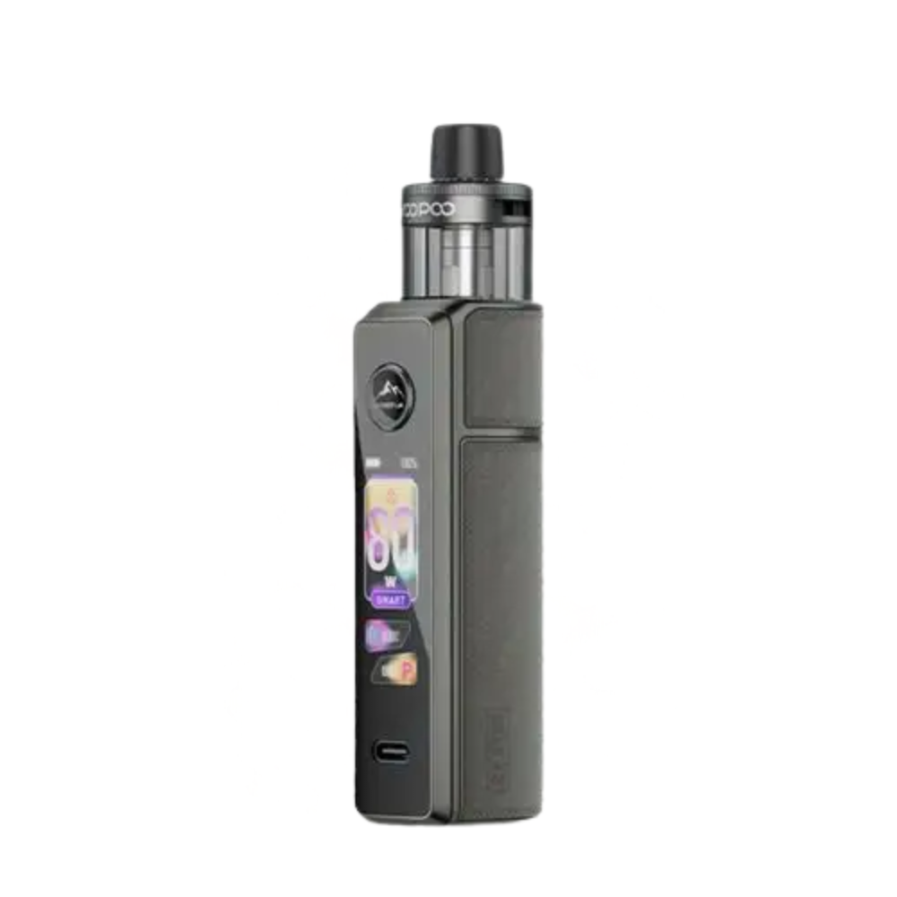 Vape device with visible brand logo on a white background