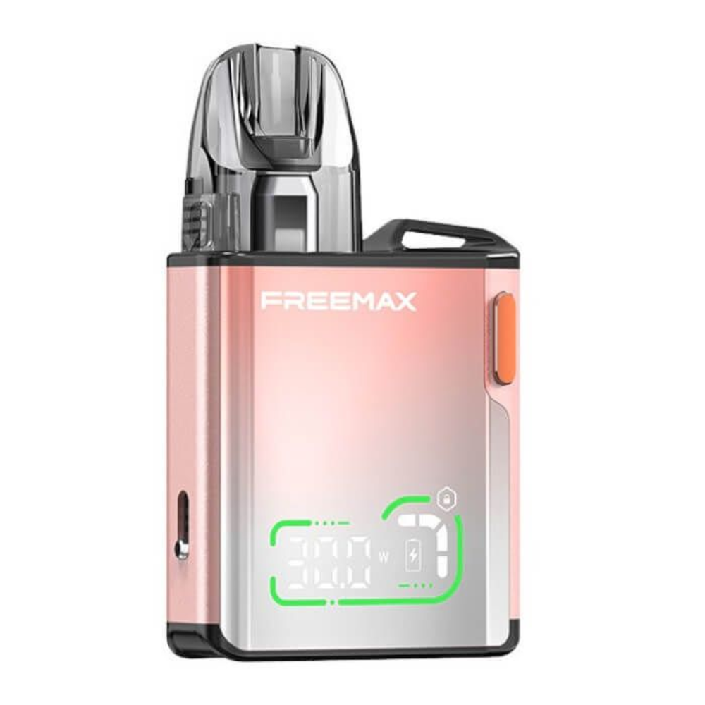 Freemax electronic device with gradient design on a white background