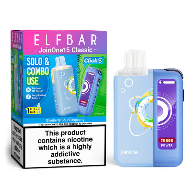 Elf Bar vape device and packaging on a white background