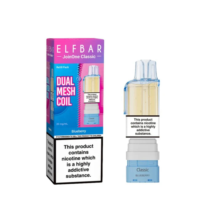 Elf Bar Dual Mesh Coil packaging and vape device on a white background
