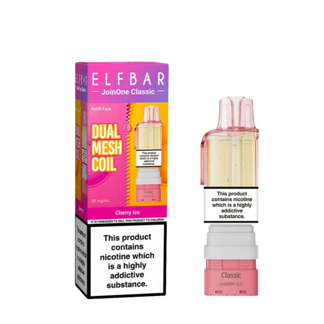 Elf Bar Dual Mesh Coil packaging with pink and white design on a white background