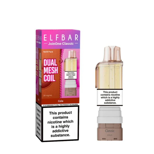 Elf Bar Dual Mesh Coil vape device and packaging on a white background