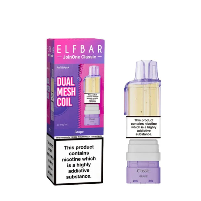 Elf Bar Dual Mesh Coil packaging and product on a white background